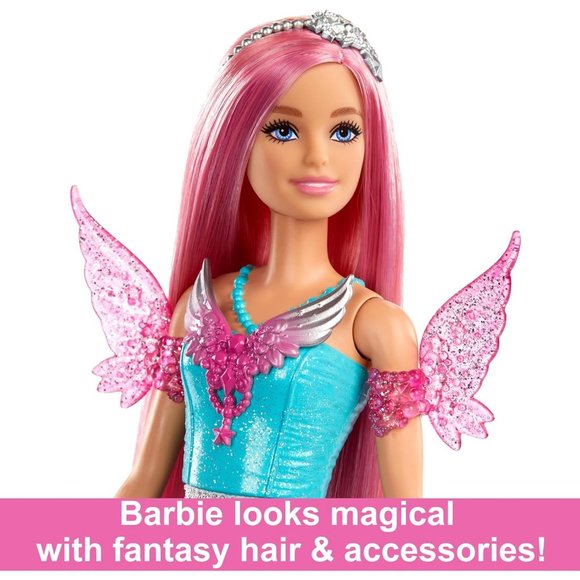 7'' Long Fantasy Hair Two Fairytale Dress“Malibu” Touch of Magic Barbie Doll - Picture 3 of 6
